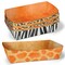 Big Dot of Happiness Safari Animal Prints Paper Food Trays, Disposable Food Boats for Jungle Birthday or Baby Shower Double-Sided Meal Holders - 12 Ct